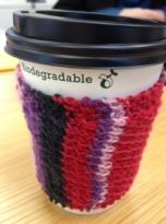 knitted cup cozy